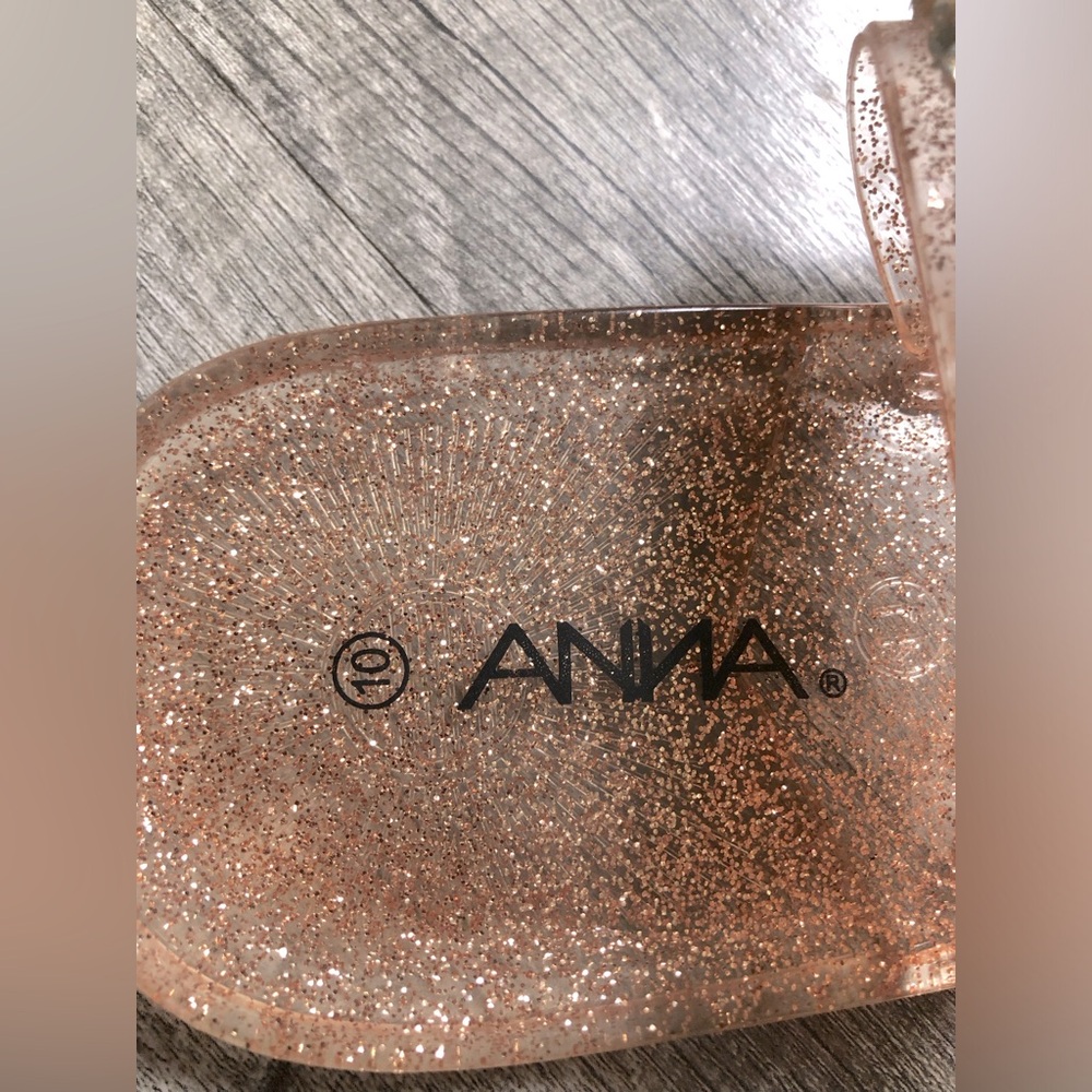 ANNA Women's Size 10 Glitter Glam Sandals Sparkle Glitter Gold Toe Loop - Picture 3 of 4